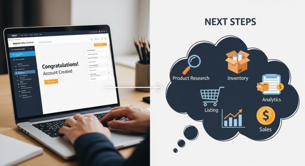 Next steps after creating Amazon Seller Account in India for successful selling 🚀