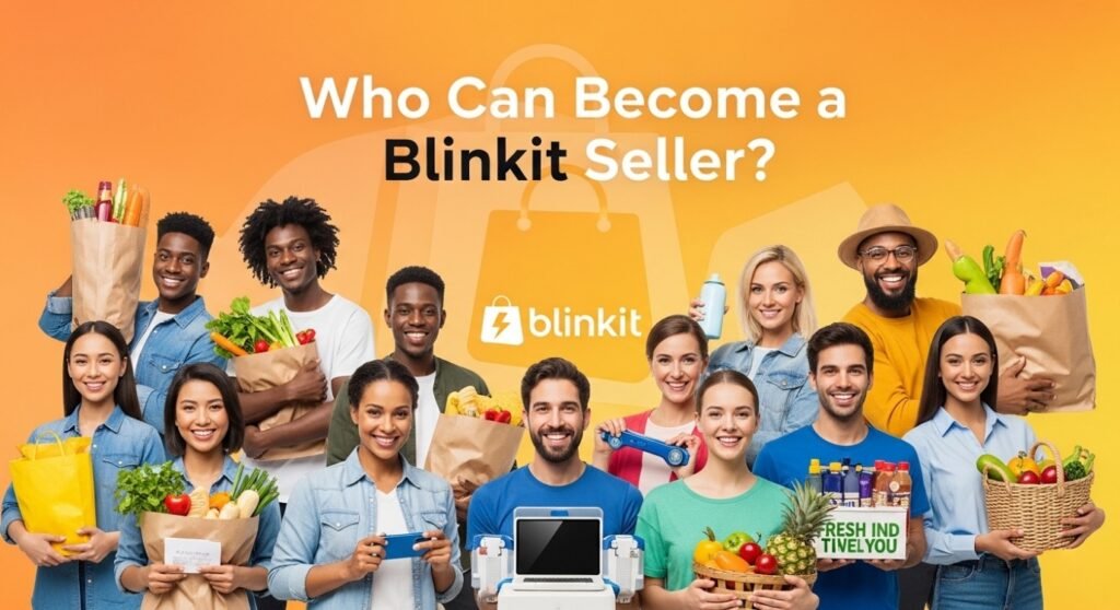 FMCG brand, grocery supplier, and D2C business owner registering as a Blinkit seller in India