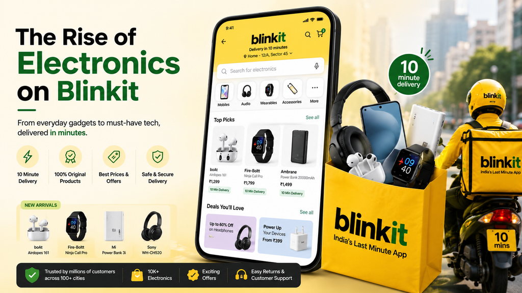 Blinkit Is Moving Beyond Grocery: The Rise of Electronics and High-Value Products
