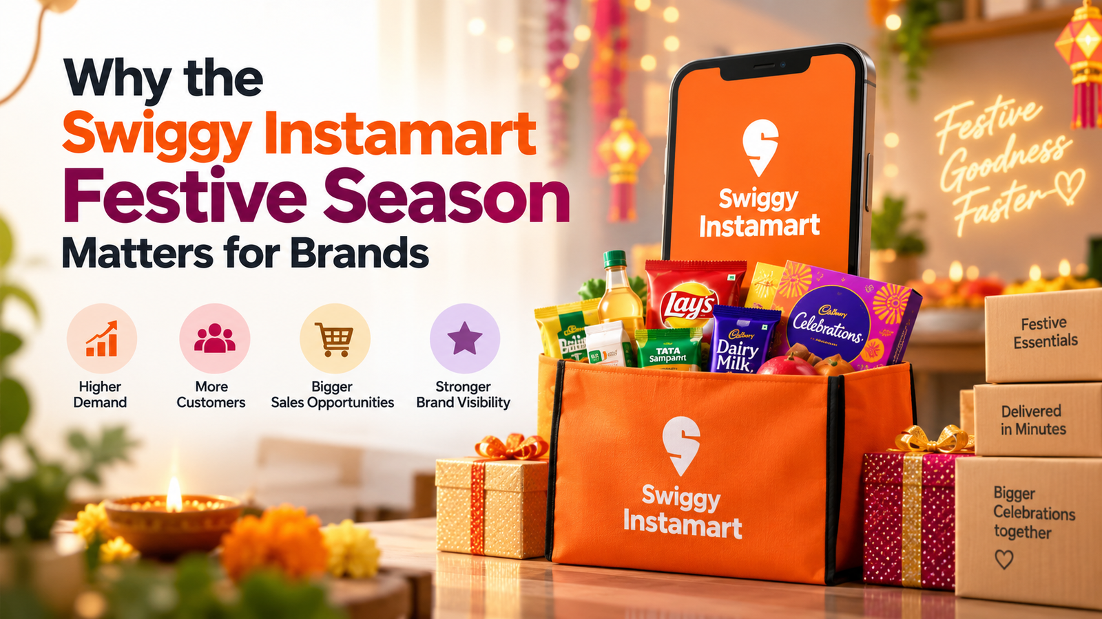 Swiggy Instamart catalog management with organized products and optimized listings.