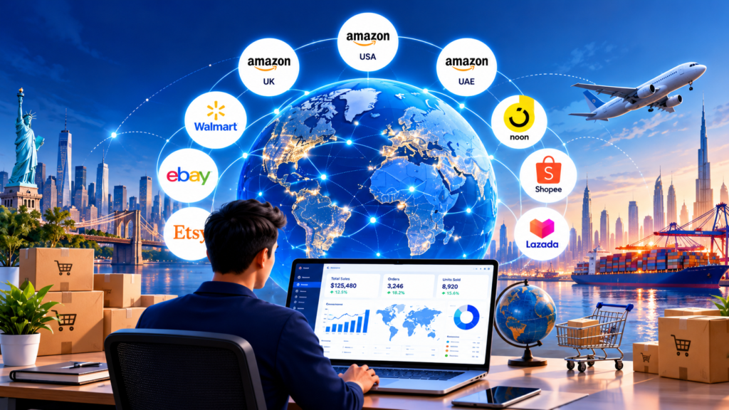 International marketplace management services dashboard