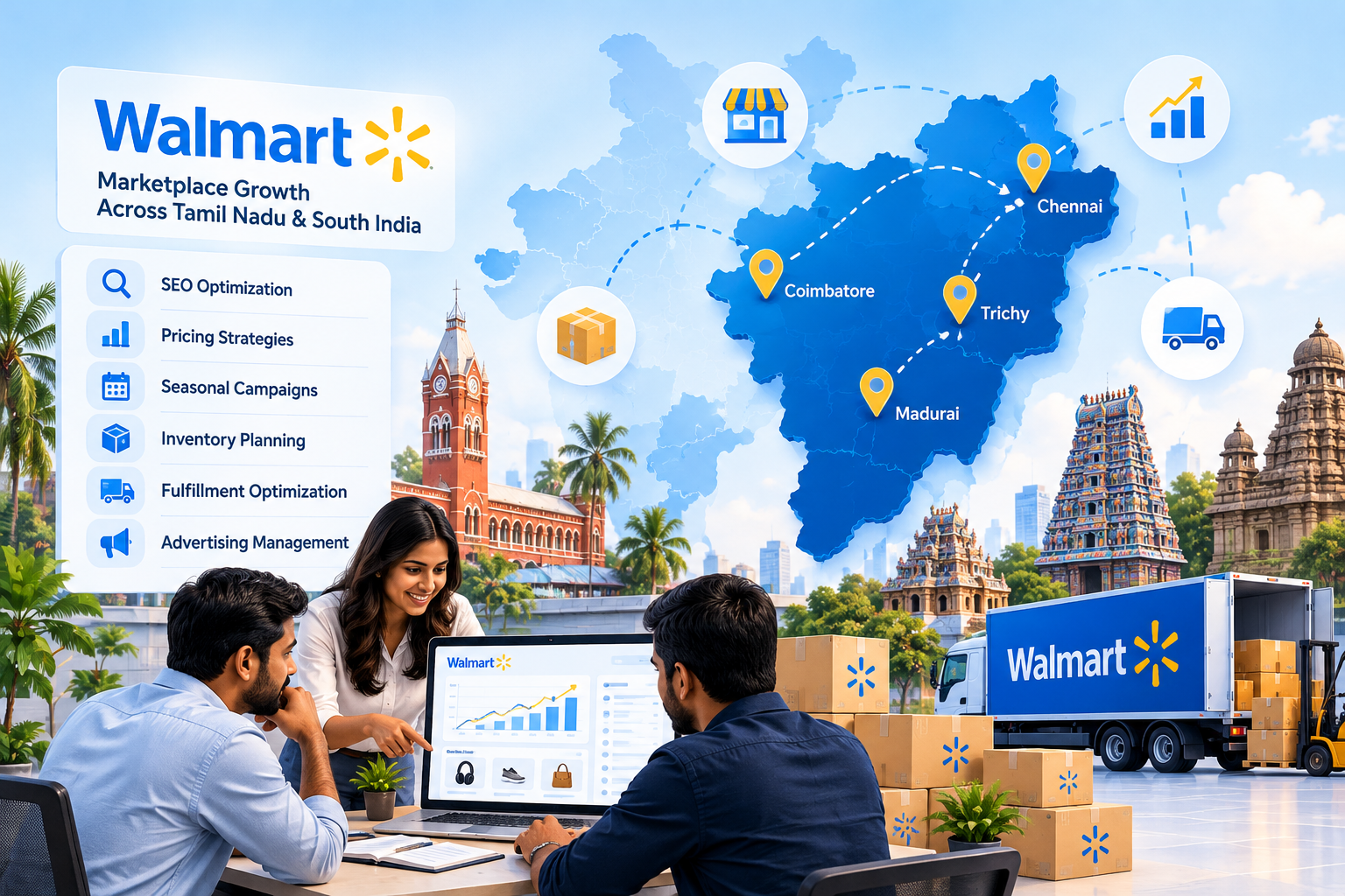 Walmart marketplace expertise across Tamil Nadu and South India
