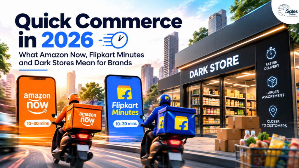 Quick commerce in India 2026: delivery rider carrying groceries on a scooter